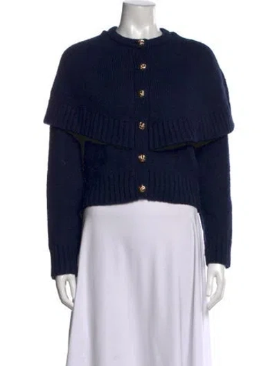 Pre-owned Line & Dot Crew Neck Sweater In Blue