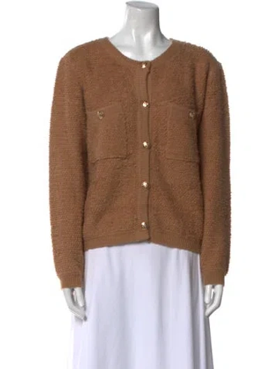 Pre-owned Line & Dot Crew Neck Sweater In Brown