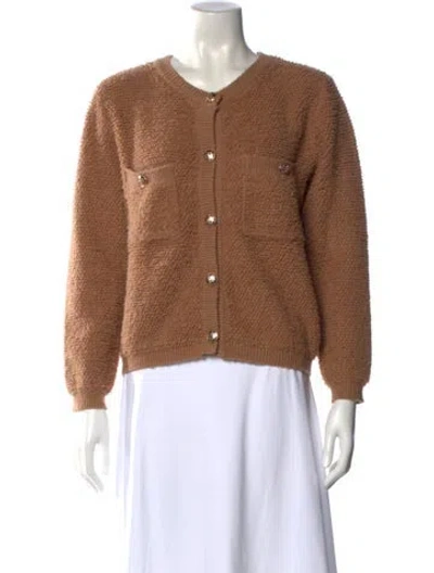 Pre-owned Line & Dot Crew Neck Sweater In Brown