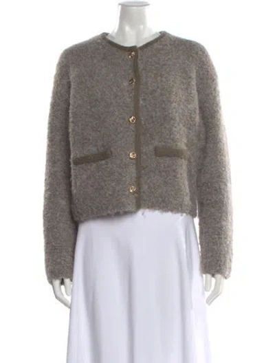 Pre-owned Line & Dot Crew Neck Sweater In Gray