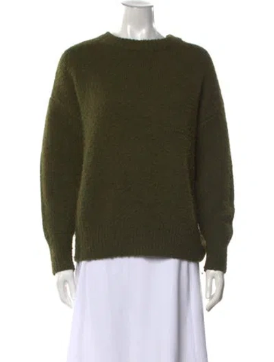 Pre-owned Line & Dot Crew Neck Sweater In Green