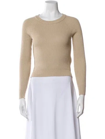 Pre-owned Line & Dot Crew Neck Sweater In Neutral