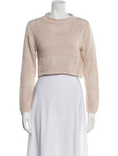 Pre-owned Line & Dot Crew Neck Sweater In Neutral