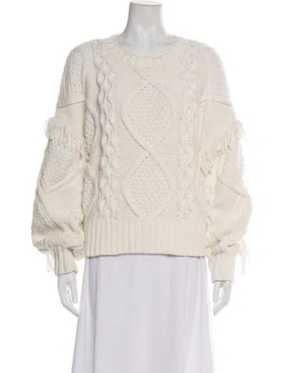 Pre-owned Line & Dot Crew Neck Sweater In Neutrals