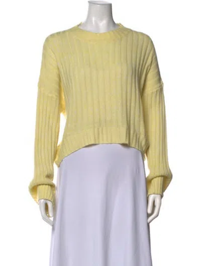 Pre-owned Line & Dot Crew Neck Sweater In Yellow