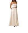 Line And Dot Day Dream Midi Skirt In Ivory In Multi