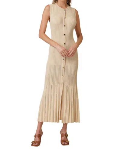 LINE AND DOT DELIAH MIDI DRESS IN BIRCH