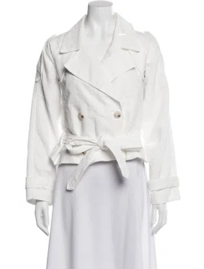 Pre-owned Line & Dot Denim Jacket W/ Tags In White