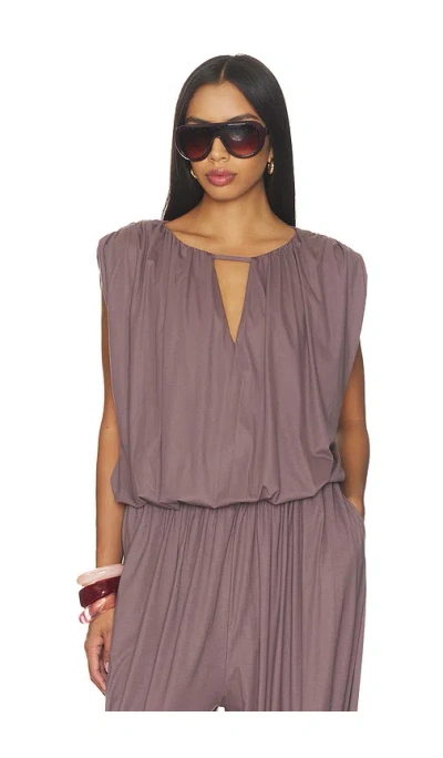 Line & Dot Diane Knit Top In Purple