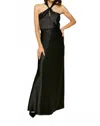 Line And Dot Dreamer Halter Top In Black In Black