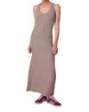 Line And Dot Dune Maxi Sweater Dress In Mushroom In Brown