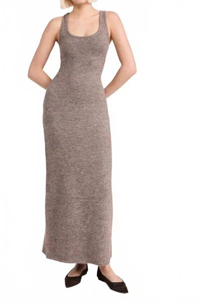 Line And Dot Dune Sweater Dress In Mushroom In Brown