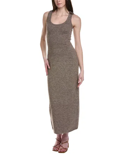 Line & Dot Dune Wool-blend Sweaterdress In Brown