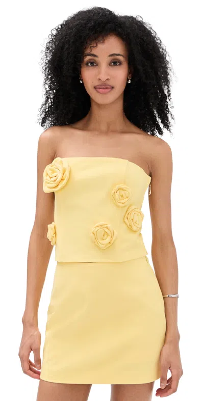 Line & Dot Eleodra Tube Top Yellow