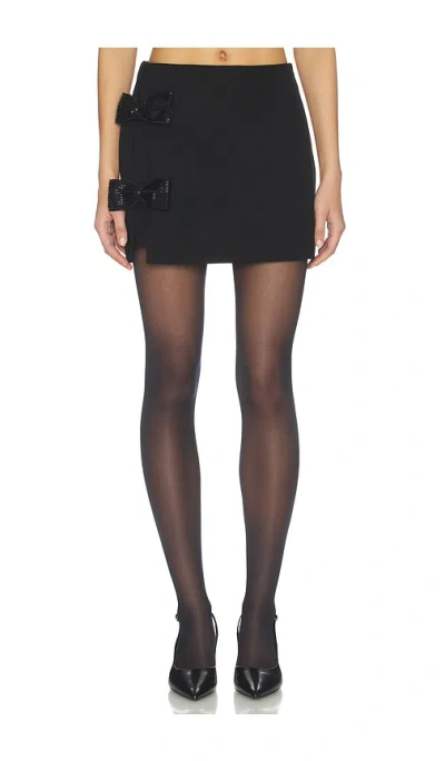 Line & Dot Elodie Mini Skirt In Black