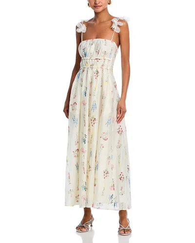 Line & Dot Fiora Maxi Dress In White