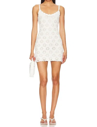 Line And Dot Fontana Dress In Ivory In Multi