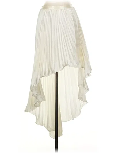 Pre-owned Line & Dot Formal Skirt In Ivory