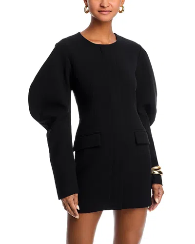 Line & Dot Georgia Mini Dress In Black