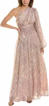 Line And Dot Gianni Maxi Dress In Pink In Pink