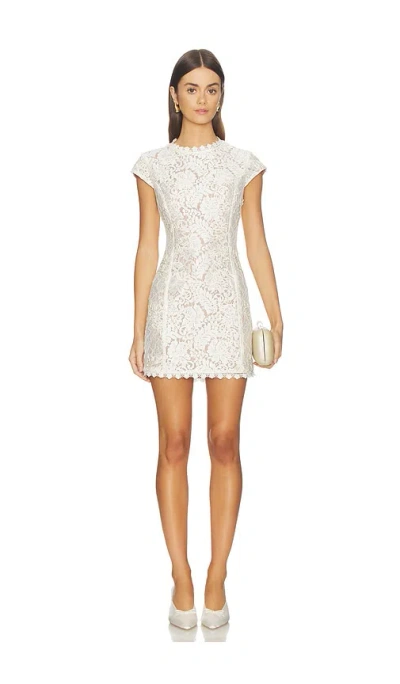 Line & Dot Giselle Mini Dress In White