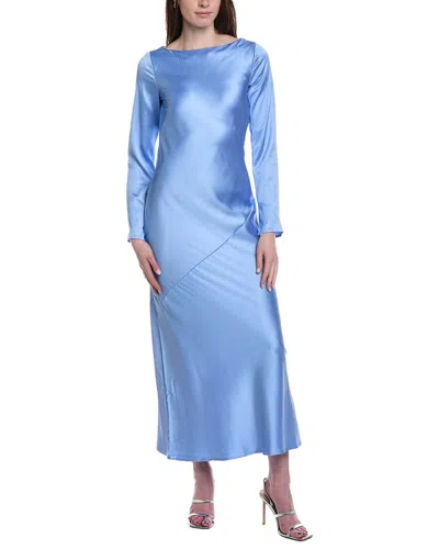 Line & Dot Gramercy Maxi Dress In Steel Blue