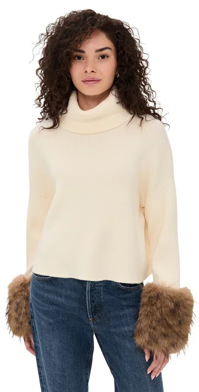 Line & Dot Hadley Sweater Cream In Neutral