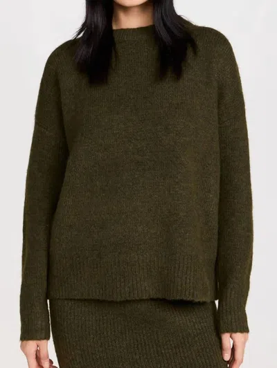 Line And Dot Hart Sweater In Olive In Green
