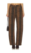 Line & Dot Iggy Pant In Brown