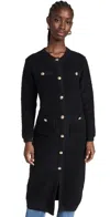 Line & Dot Ivy Boucle Cardigan In Black