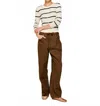 Line And Dot Jaden Drawstring Pant In Cocoa In Brown