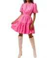 Line And Dot Jenna Dress In Pink In Pink