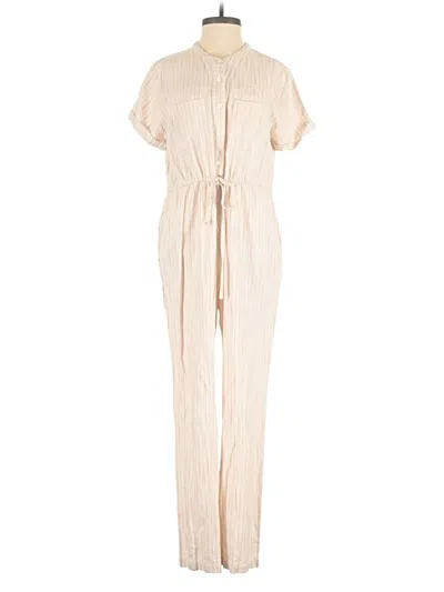 Pre-owned Line & Dot Jumpsuit In Ivory