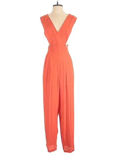 Pre-owned Line & Dot Jumpsuit In Orange