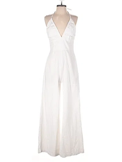 Pre-owned Line & Dot Jumpsuit In White