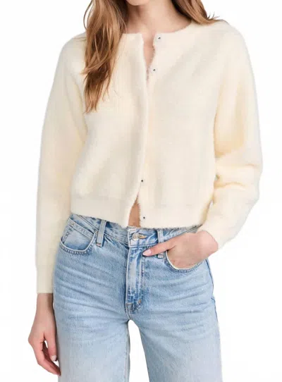 Line And Dot Kent Button Front Sweater In Cream In Neutral