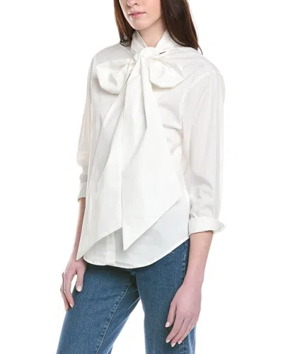 Line & Dot Kinny Top In White