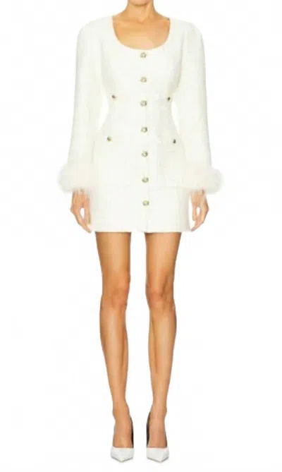 Line And Dot Kinzie Mini Dress In Ivory In White