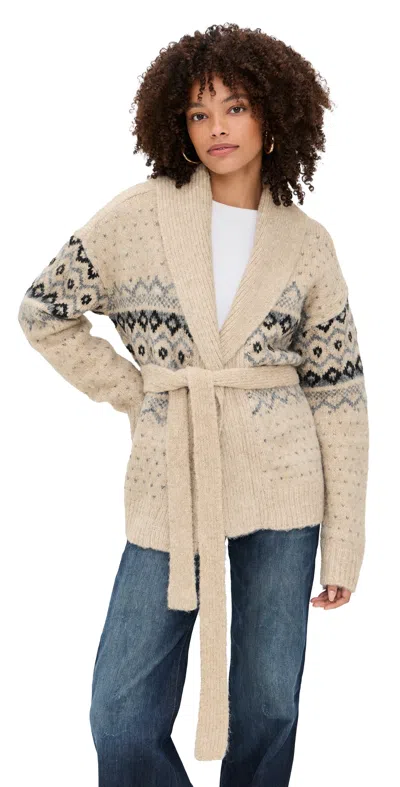 Line & Dot Kristy Cardigan Taupe Multi