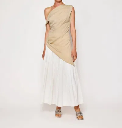 Line And Dot Laia Top Dress In Beige