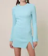 LINE AND DOT LANA DRESS IN SKY BLUE