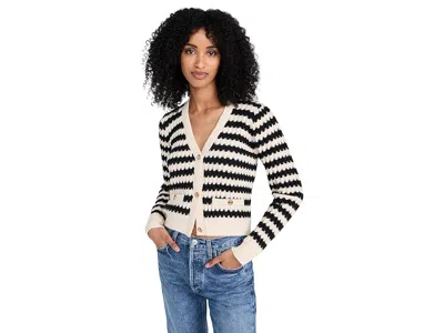 Line And Dot Laurel Cardigan In Black