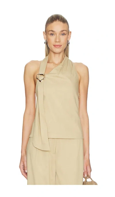 Line & Dot Lelio Top In Brown