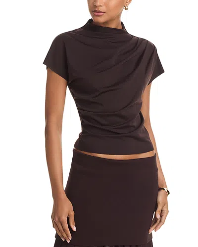 Line & Dot Lennon Top In Brown