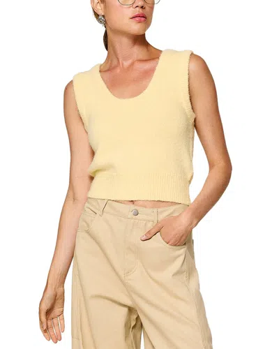 Line & Dot Leonis Wool-blend Sweater Vest In Yellow