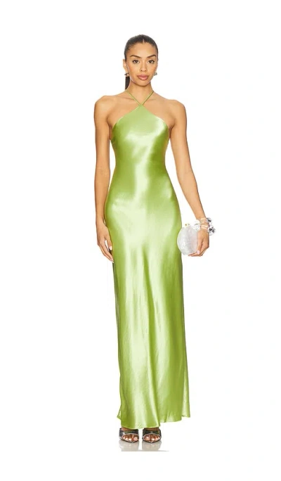 Line & Dot Lima Maxi Dress In Green