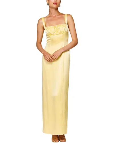 Line & Dot Limone Maxi Dress In Yellow