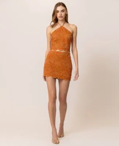 Line & Dot Line Dot Womens Isabella Halter Top Isabella Mini Skirt