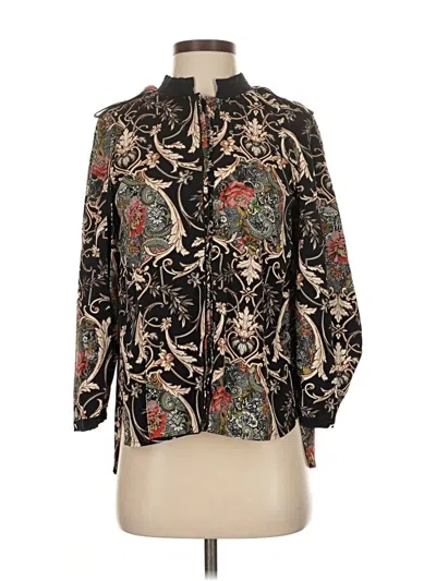 Pre-owned Line & Dot Long Sleeve Blouse In Black