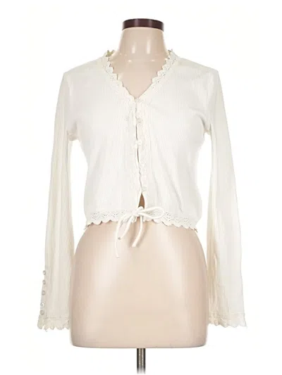 Pre-owned Line & Dot Long Sleeve Blouse In Ivory